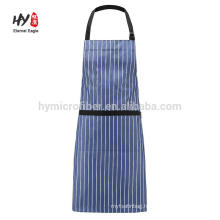 Home Bib Adjustable Cotton Cooking Pockets Stripe Apron